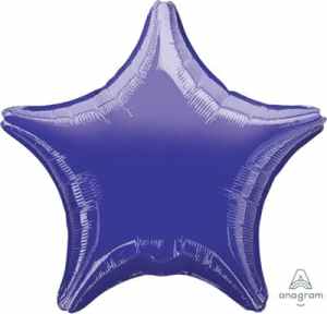 Anagram Star Metallic Purple 45cm Each