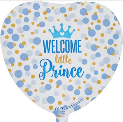 Glitted Baby Prince Holographic 23cm Each
