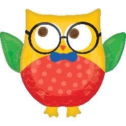 Hip Hip Hooray Grad Owl 76cm x 66cm Each