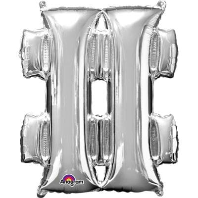 Symbol # Silver 68cm x 83cm Each
