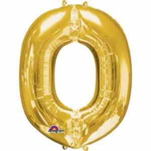 Letter O Gold 16in 40.5cm EA