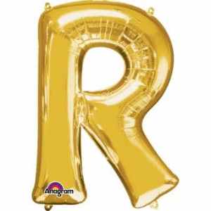 Letter R Gold 16in 40.5cm EA