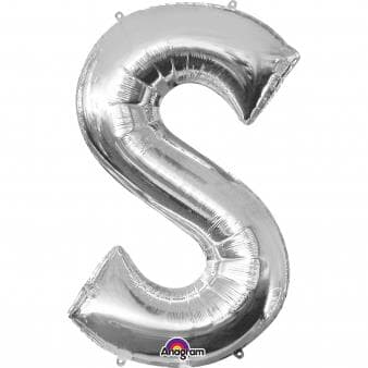 Letter S Silver 16in 40.5cm EA