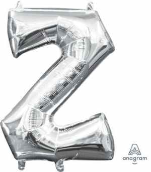 Letter Z Silver 16in 40.5cm EA