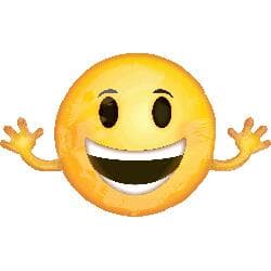 Emoji Shape with Arms 99cm x 58cm Each