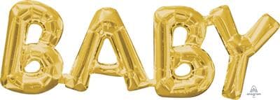 SuperShape Phrase BABY Gold 66cm  x 22cm Each