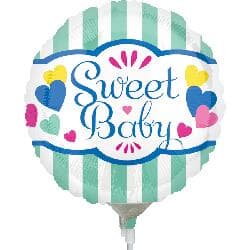 Sweet Baby Stripes and Hearts 23cm Each