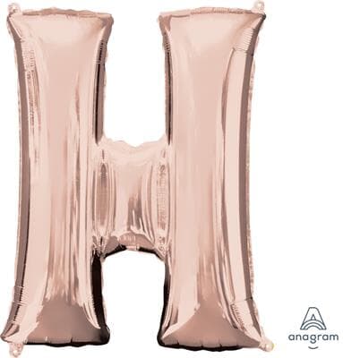 Anagram Letter H Rose Gold 66 x 81cm Each