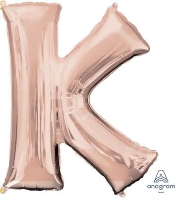 Anagram Letter K Rose Gold 66 x 83cm Each