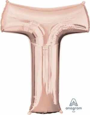 36583.jpg Anagram Letter T Rose Gold 66 x 81cm Each