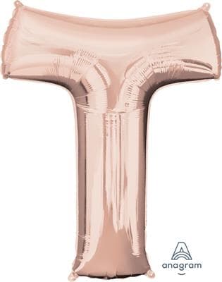 36583.jpg Anagram Letter T Rose Gold 66 x 81cm Each
