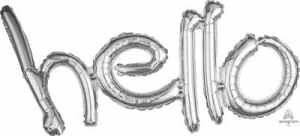 Freestyle Phrase inhelloin Silver 104cm x 50cm EA