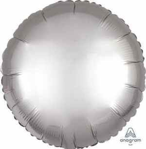 Anagram Circle Satin Luxe Platinum 45cm Each
