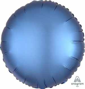 Anagram Circle Satin Luxe Azure 45cm Each