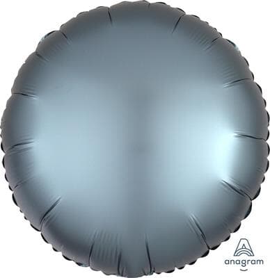Anagram Circle Satin Luxe Steel Blue 45cm Each