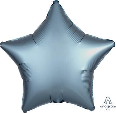 Star Satin Luxe Steel Blue Anagram packaged 45cm Each