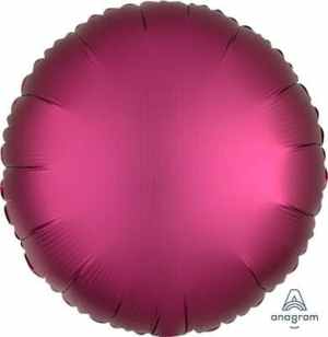 Anagram Circle Satin Luxe Pomegranate 45cm Each
