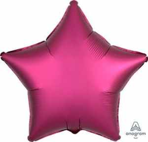 Star Satin Luxe Pomegranate Anagram packaged 45cm Each
