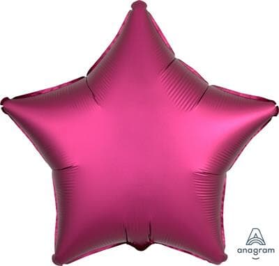 36829.jpg Anagram Star Satin Luxe Pomegranate 45cm