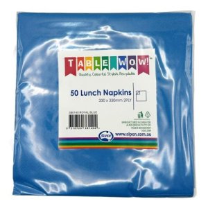 Alpen Lunch Napkins Dark Blue 2ply Pack(50)