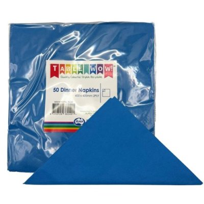 Alpen Dinner Napkins Dark Blue 2 ply Pack(50)