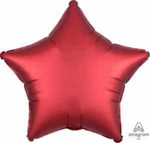 Star Satin Luxe Sangria Anagram packaged 45cm Each