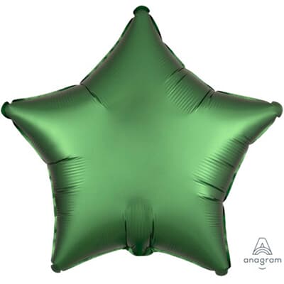 38588.jpg Anagram Star Satin Luxe Emerald Green 45cm Each