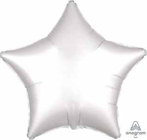 Star Satin Luxe White Anagram packaged 45cm Each