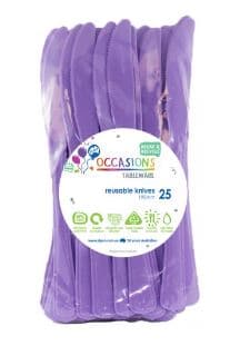 Plastic Knife Lavender 25 pack Pack(25)