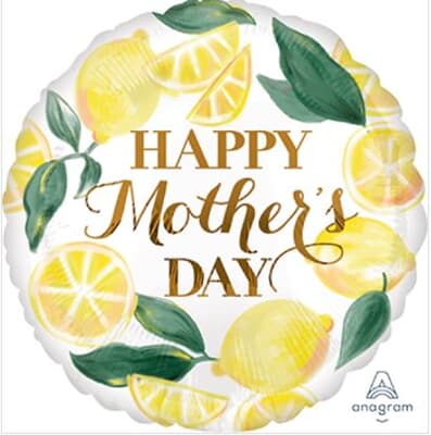 Happy Mother's Day Lemons Foil 45cm Each