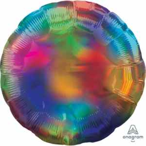 39259.jpg Anagram CIrcle Holographic Iridescent Rainbow 45cm Each