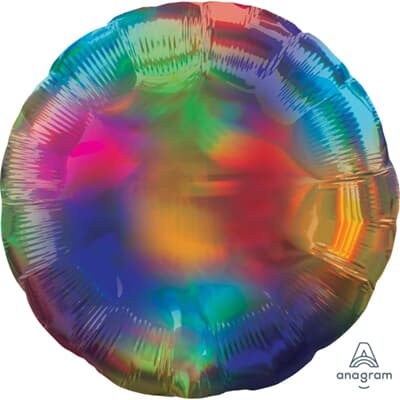 39259.jpg Anagram CIrcle Holographic Iridescent Rainbow 45cm Each