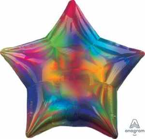 Anagram Star Holographic Iridescent Rainbow 45cm Each