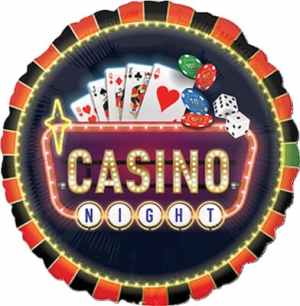 Roll The Dice Casino Supershape Foil 71cm Each