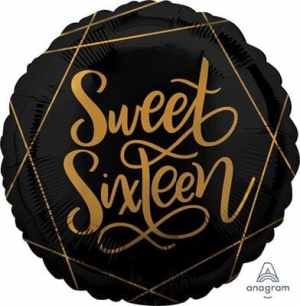 Elegant Sixteen Birthday 45cm Each