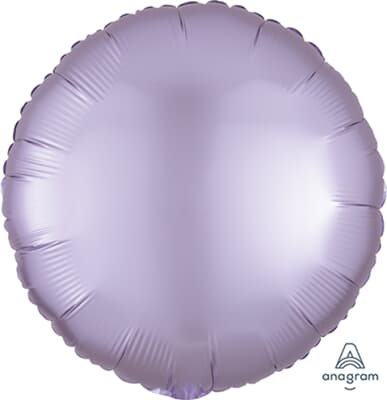 39904.jpg Anagram Circle Satin Luxe Pastel Lilac 45cm Each