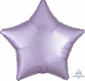 Anagram Star Satin Luxe Pastel Lilac 45cm Each