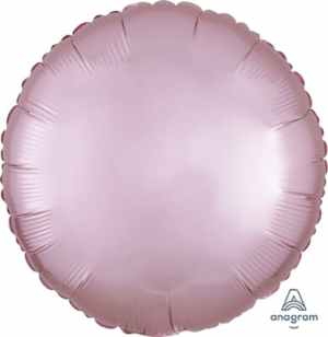Anagram Circle Satin Luxe Pastel Pink 45cm Each