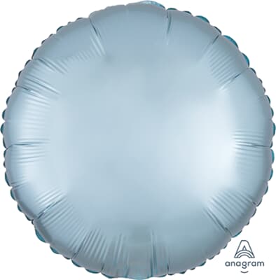 39910.jpg Anagram Circle Satin Luxe Pastel Blue 45cm Each