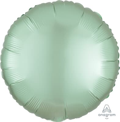 Anagram Circle Satin Luxe Mint Green 45cm Each