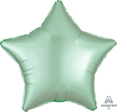 Anagram Star Satin Luxe Mint Green 45cm Each