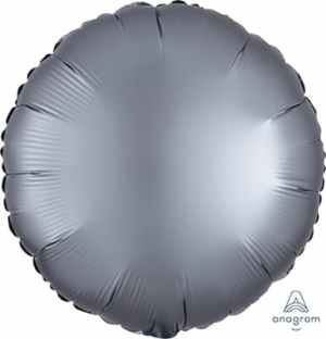 Anagram Circle Satin Luxe Graphite 45cm Each