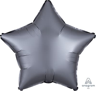 Anagram Star Satin Luxe Graphite 45cm Each