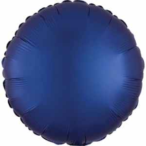 Anagram Circle Satin Luxe Navy 45cm Each