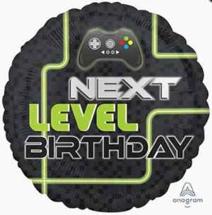 40662.jpg Level Up Next Level Birthday 45cm Foil Balloons Each