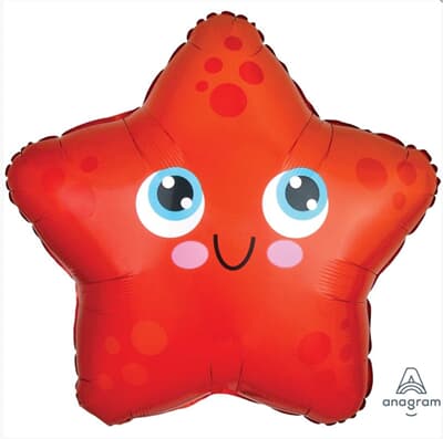 41203.jpg Starfish Foil Supershape 43cm x 40cm Each