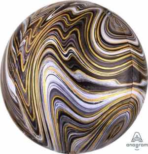 Orbz Marblez Black 43cm x 45cm Each