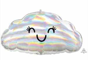 Iridescent Cloud Foil Supershape 58cm x 30cm Each