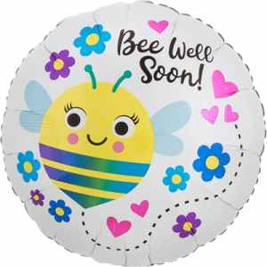 Bee Well Soon 43cm Foil Balloon Each