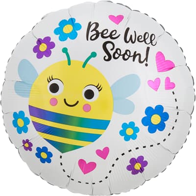 Bee Well Soon 43cm Foil Balloon Each